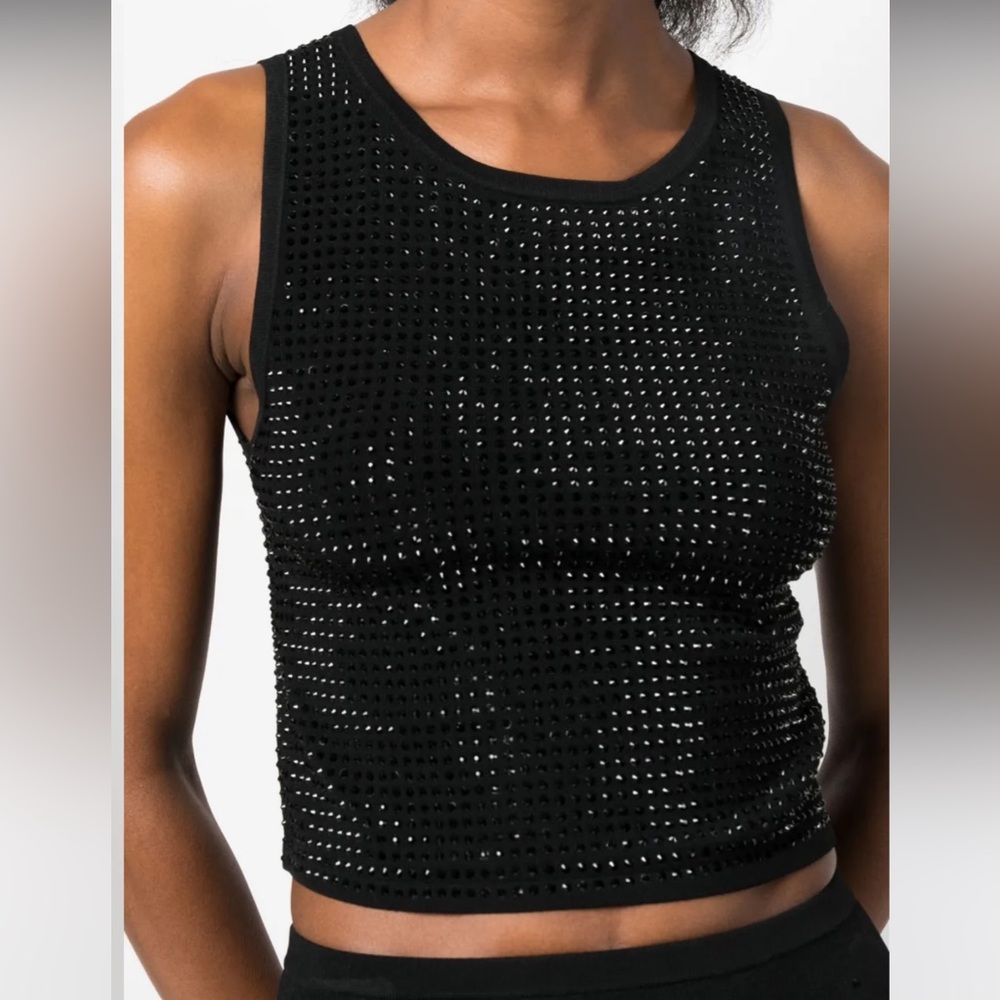 NWT Sandro Taureau Embellished Crop Top